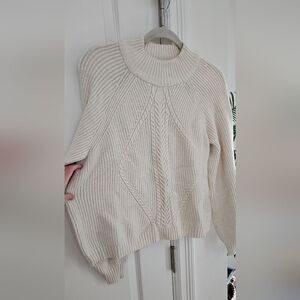 Only Elegant Cream Cable Knit Sweater